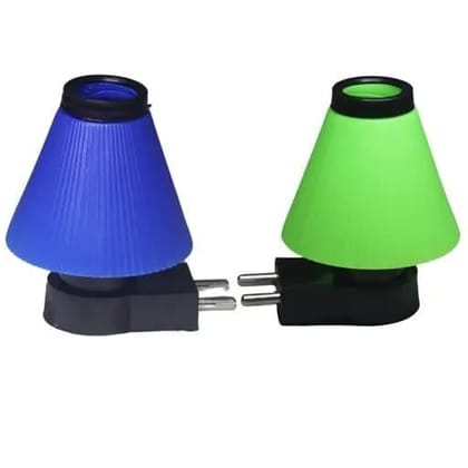 Elecsera Led Night Umbrella Shape Hanging Lights Pack of 2 Night Lamp (6.5 cm, Multicolor)