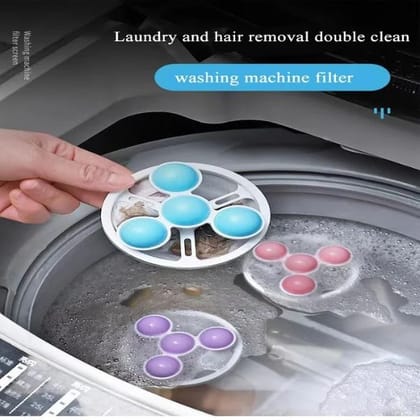 1pcs Washing Machine Floating Lint Mesh Bag Net Pouch Hair Catcher Lint  Catcher Hair Filter for
