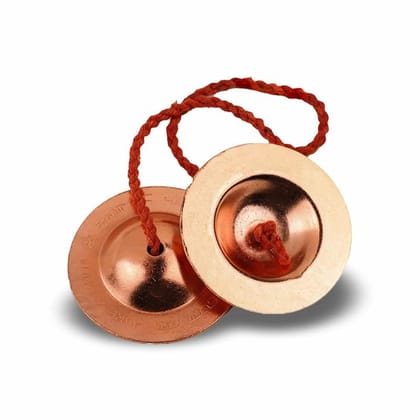 Dokchan Pure Iron Brass Plated Manjira Handmade Instrument for Bhajan