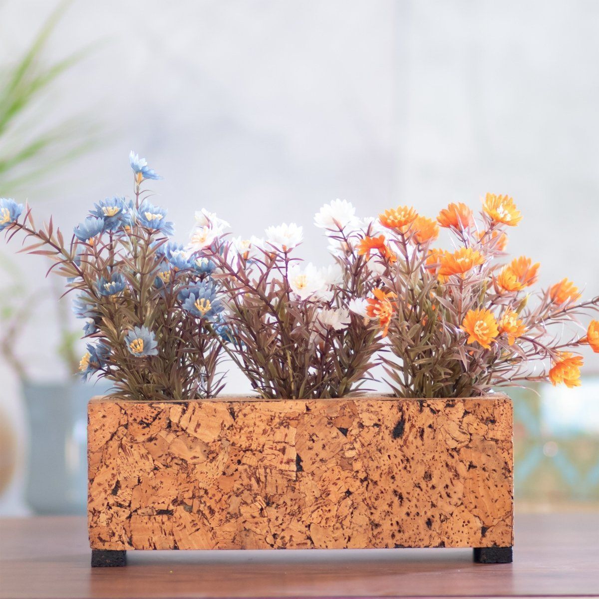 Rectangular sales table planter