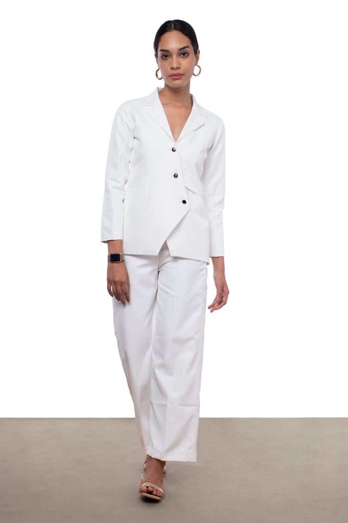 CLASSIC OVERLAP BLAZER CO-ORD SET