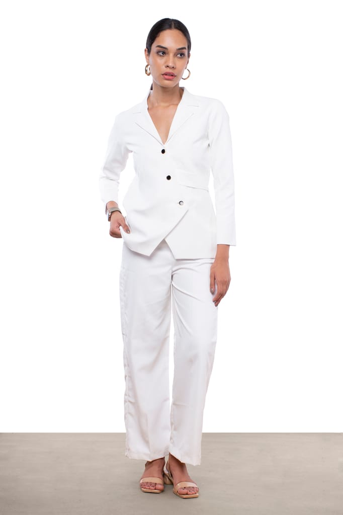 CLASSIC OVERLAP BLAZER CO-ORD SET