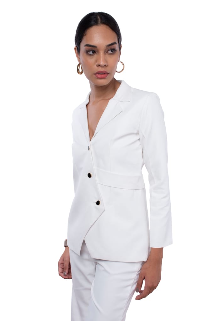 CLASSIC OVERLAP BLAZER CO-ORD SET