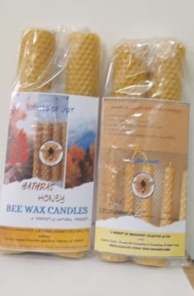 Beeswax Candle (8" with stand)