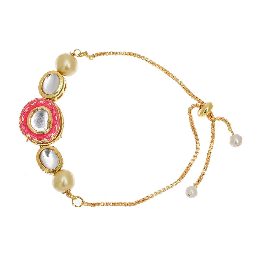 Abhaah BHAIYAA BHABHI KUNDAN RAKHI COMBO SET