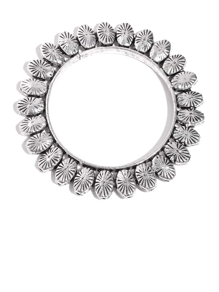 Abhaah Brass Silver Plated Bangle for Women