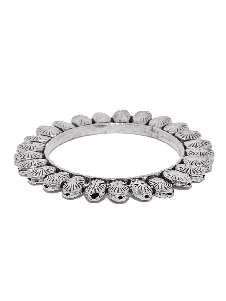 Abhaah Brass Silver Plated Bangle for Women