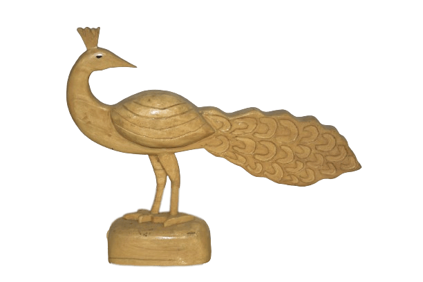 Wooden Peacock