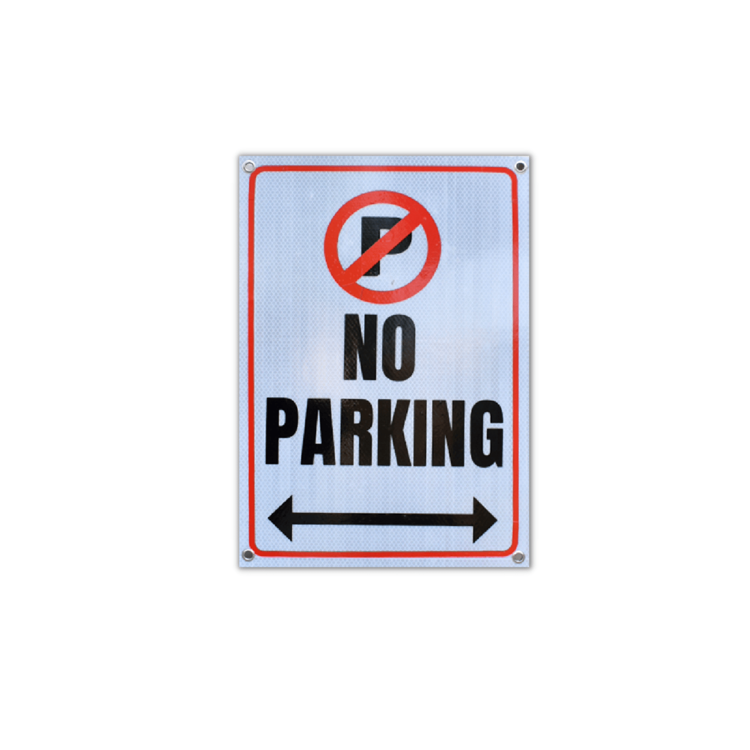 Durable Reflective NO PARKING Gate Signboard - ACP Industrial Quality