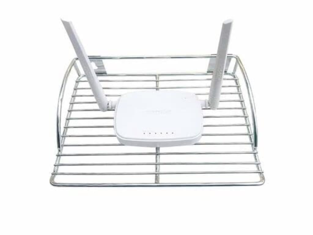 NURATStainless Steel Set Top Box DVD Stand Wall Mount Setup Box Holder Wall Shelf Wi-Fi Router Stand Set top Box Stand