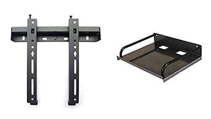 NURAT TV Wall Mount Stand 32 to 55" (32 40 42 46 52 55 inch) LCD Plasma LED Bracket for TV of Sony LG Samsung Micromax Lloyd Panasonic Bravia Phillips Yu Haier Videocon and Other (Flat (26-55))