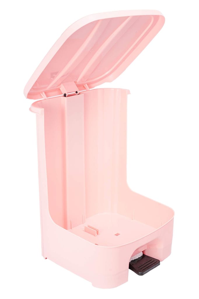 NURAT18 L Modern Step On Dustbin With Lid For Kitchen(Light Blue)