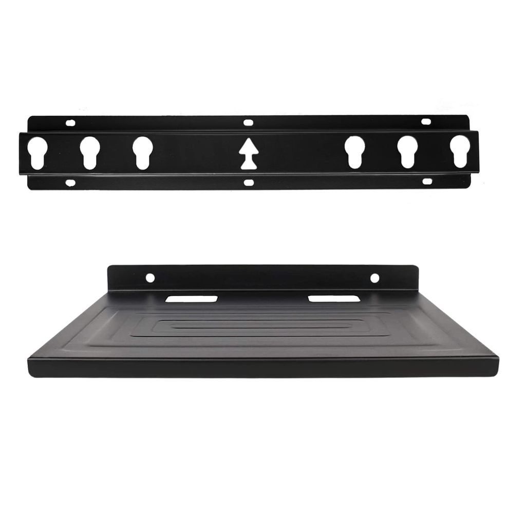 NURATCombo TV Stand Hanger Holder Universal Fixed TV Wall Stand with Set Top Box Self