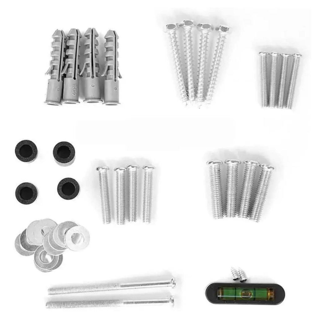 NURATCombo TV Stand Hanger Holder Universal Fixed TV Wall Stand with Set Top Box Self