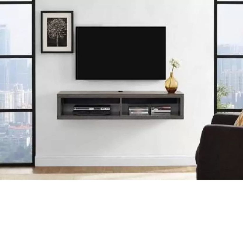 NURATCombo TV Stand Hanger Holder Universal Fixed TV Wall Stand with Set Top Box Self