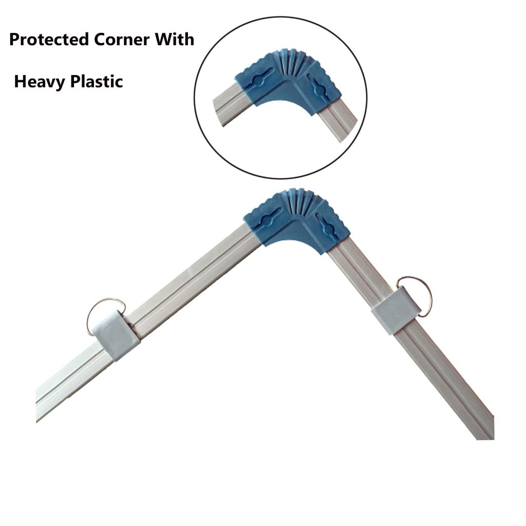 NURATNon-Magnetic White Board 2in1 White and Green Double Sided with Accessiories Marker and Duster Built Quality with Dual Side Hanging Hooks