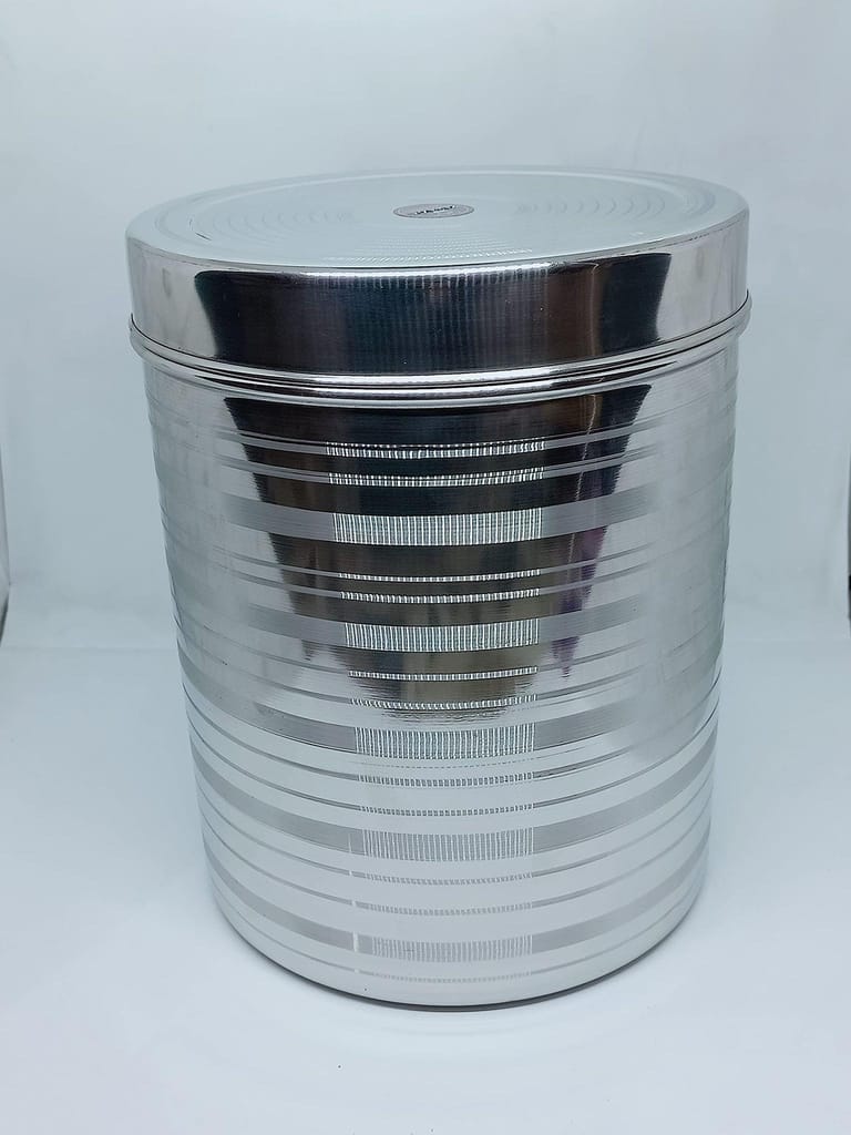 NURAT Stainless Steel Container/Jar/Dabba For Milk/Oil/Lassi - 3 Litre (Pack of 1, Silver)