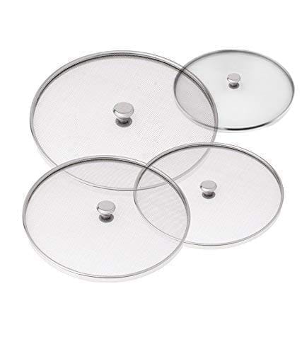 NURATMesh Net Cover Stainless Steel Vessel Net Cover Lid for Fruits Vegetable Basket, Milk Pan, Food for Kitchen and Dining Table, Multipurpose Strainer