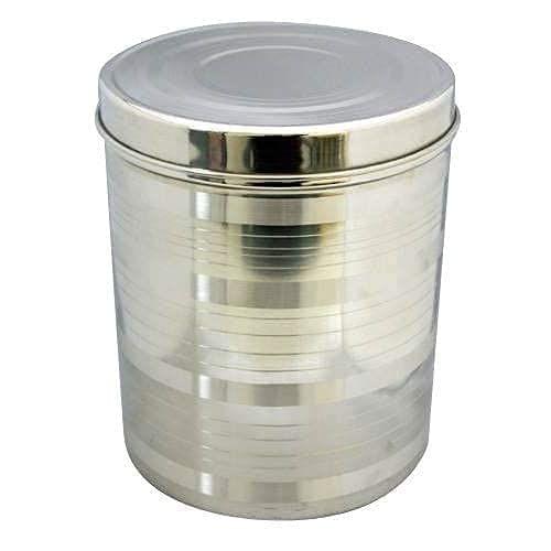 NURAT Stainless Steel Container - 5 Litre, 1 Piece, Silver (lid)