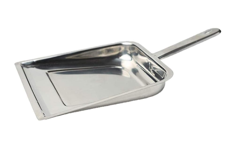 NURATStainless Steel dust pan (Standard,Silver)