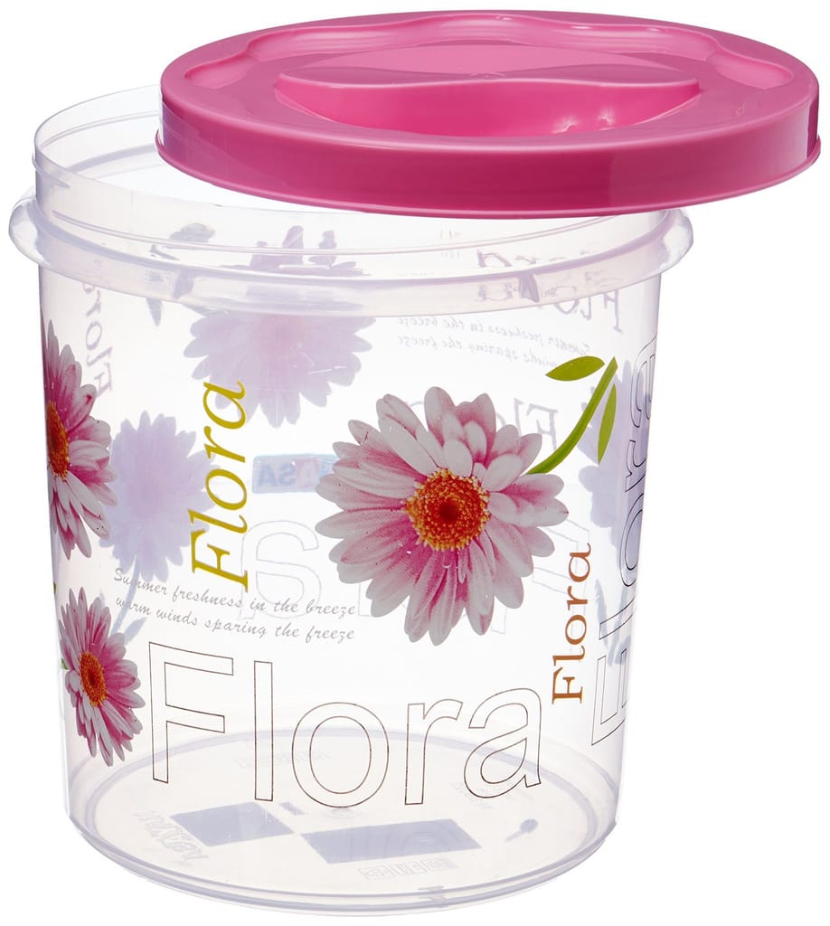 Nayasa Store-in Plastic Container, 3 Pieces, Pink