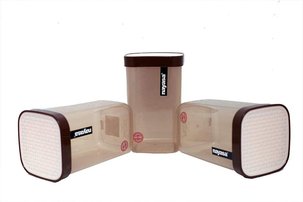 nayasa Superplast Plastic Fusion Containers 2100ml, Set of 6, by Krishna Enterprises