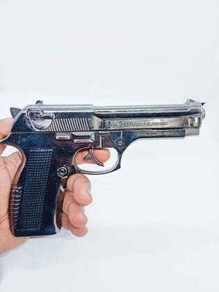 NURAT Heavy Metal Gun Gas Lighter Gun Shape Lighter (430 Grm)