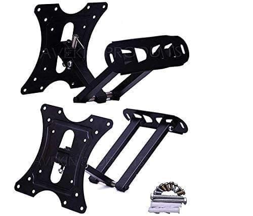 NURAT Heavy Duty TV Wall Mount Stand for 14 to 40 inch LCD/LED/Monitor/Smart TV, Universal Full Motion Rotatable Monitor Wall Mount Bracket (Black-AVE14)