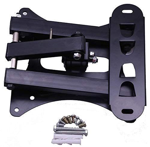 NURAT Heavy Duty TV Wall Mount Stand for 14 to 40 inch LCD/LED/Monitor/Smart TV, Universal Full Motion Rotatable Monitor Wall Mount Bracket (Black-AVE14)