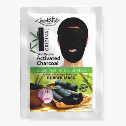 Purobio Charcoal Glucoalgae Peel Off Facial Mask Kit