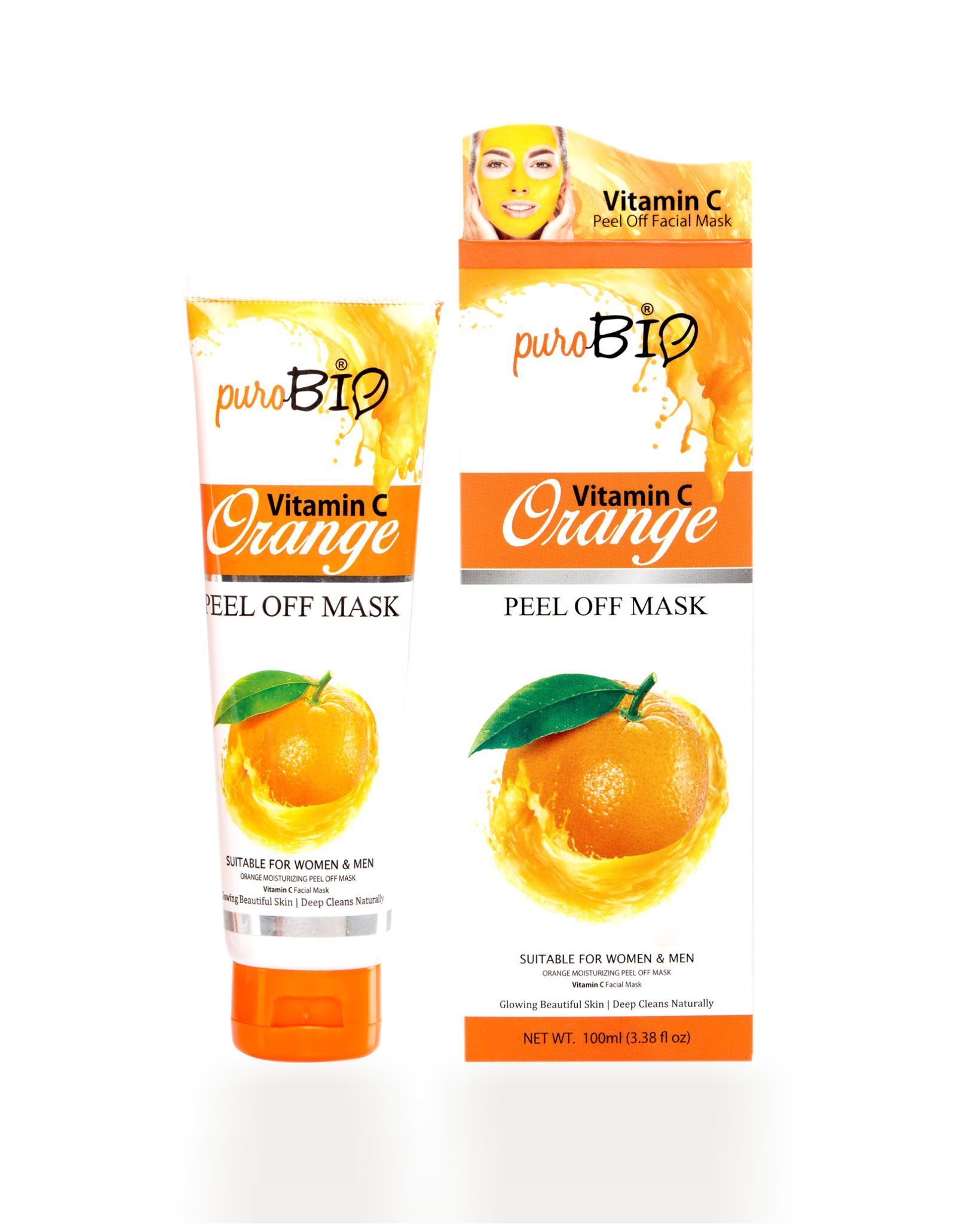 Purobio Vitamin C Orange peel off Facial Mask - 100ml