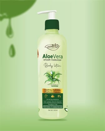 Purobio Aloe Vera Smooth Moisturizer Body Lotion - 500ml