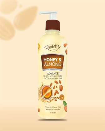 Purobio Honey & Almond Body Lotion -500ml