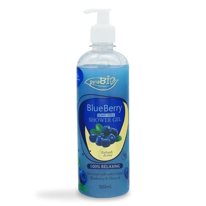 Purobio Blueberry Shower Gel - 500ml