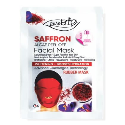 Purobio Saffron Glucoalgae Peel Off Facial Mask Kit