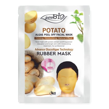 Purobio Potato Glucoalgae Peel Off Facial Mask Kit