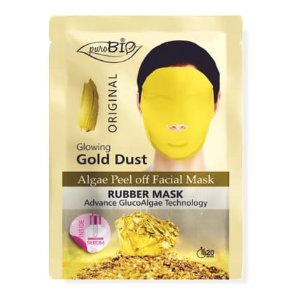 Purobio Gold Glucoalgae Peel Off Facial Mask Kit