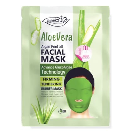 Purobio Aloevera Glucoalgae Peel Off Facial Mask Kit