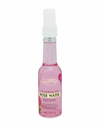 Purobio Face and Body Mist Rose Water - 80ml