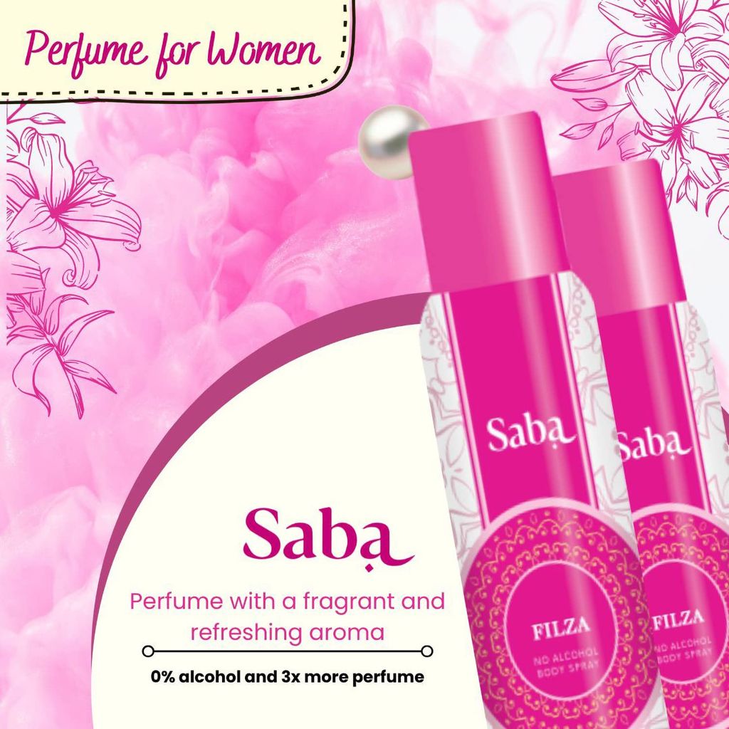 SABA Deodorant No Alcohol Body Spray- 150ml