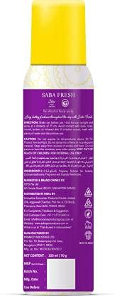 SABA Deodorant No Alcohol Body Spray- 150ml