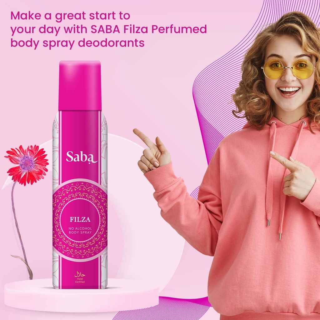 SABA Deodorant No Alcohol Body Spray- 150ml