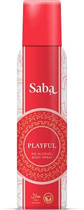 Saba Playful Deodorant No Alcohol Body Spray Combo Pack of 2