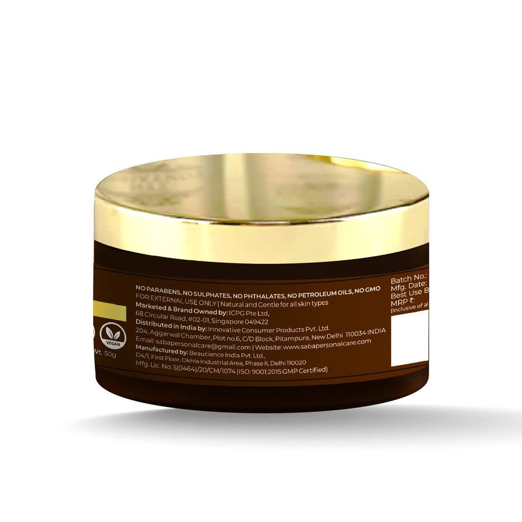 Saba Radiance+ Day Cream with Niacinamide, Vitamin C & SPF 15 | 50g