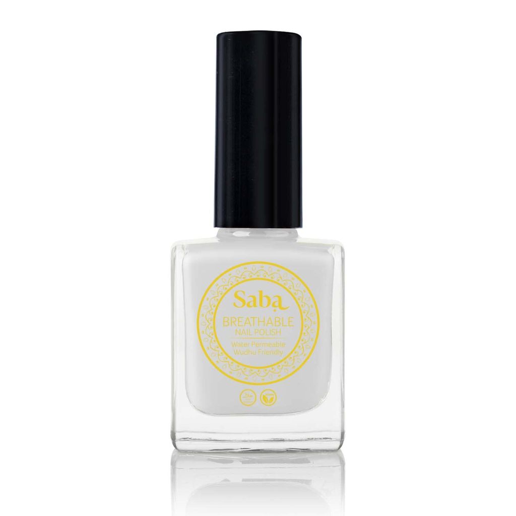 Saba Breathable Nail Polish 12 ml, High Glossy Shine Finish, No Chip, Long lasting Polish, Water Permeable, No harmful chemicals, Vegan, Cruelty Free, Halal Certified, No Toxin, Quick Dry