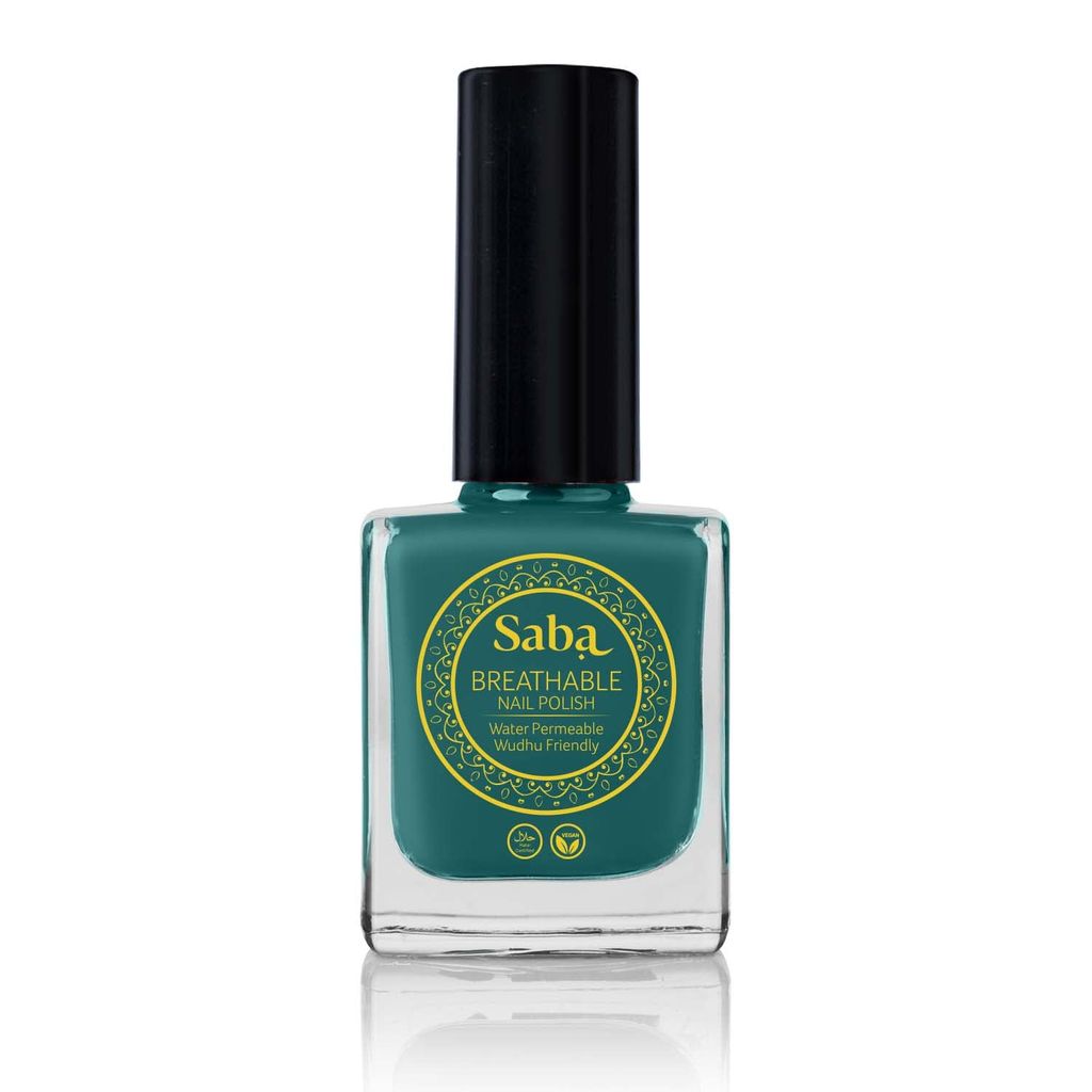Saba Breathable Nail Polish 12 ml, High Glossy Shine Finish, No Chip, Long lasting Polish, Water Permeable, No harmful chemicals, Vegan, Cruelty Free, Halal Certified, No Toxin, Quick Dry