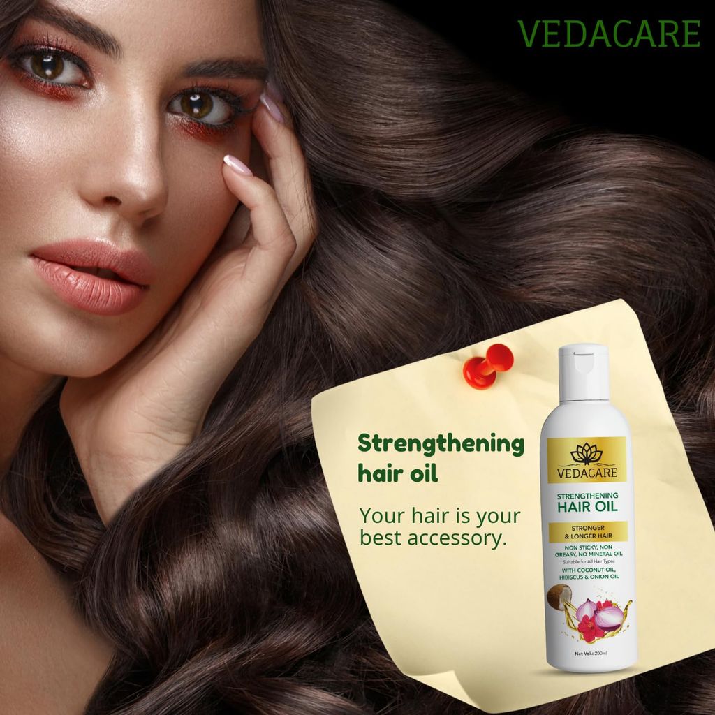 Vedacare Strengthening Hair Oil - |hair__001|