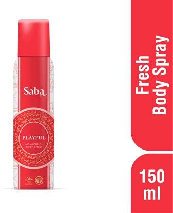 Saba Ambition Playful Deodorant NO alcohol Body Spray Combo pack of 2