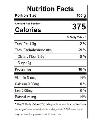 Just Organik RICE FLOUR 2 KG (4 X 500 G), 100% Organic Product