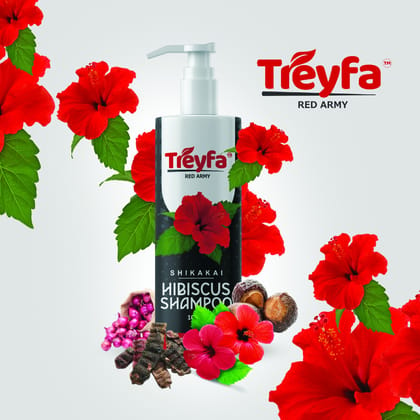 Treyfa Hibiscus shampoo for hair growth & dandruff control